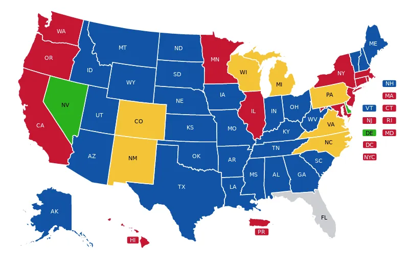 Florida Conceal Carry Map Florida Conceal Carry Map