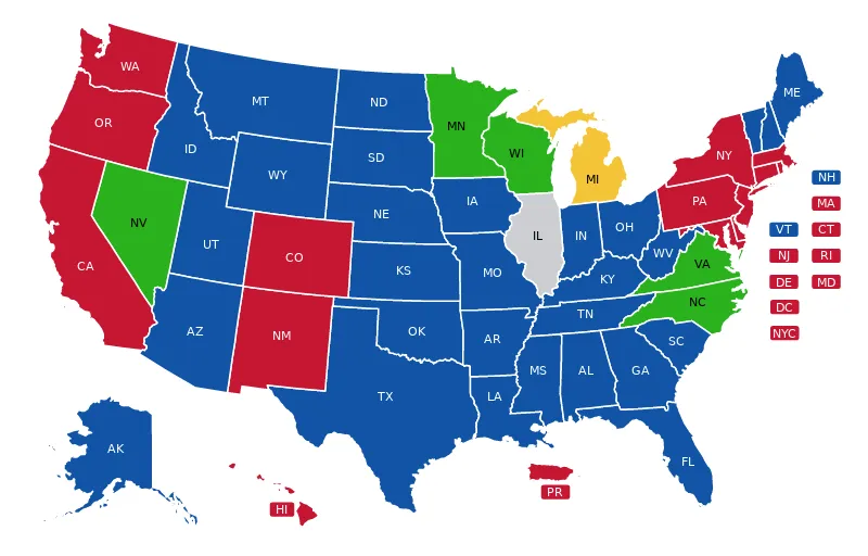 Illinois Conceal Carry Map Illinois Conceal Carry Map